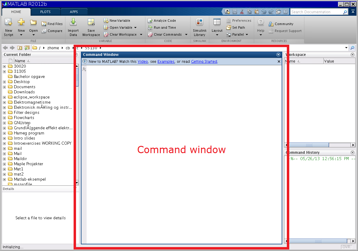 Command Window