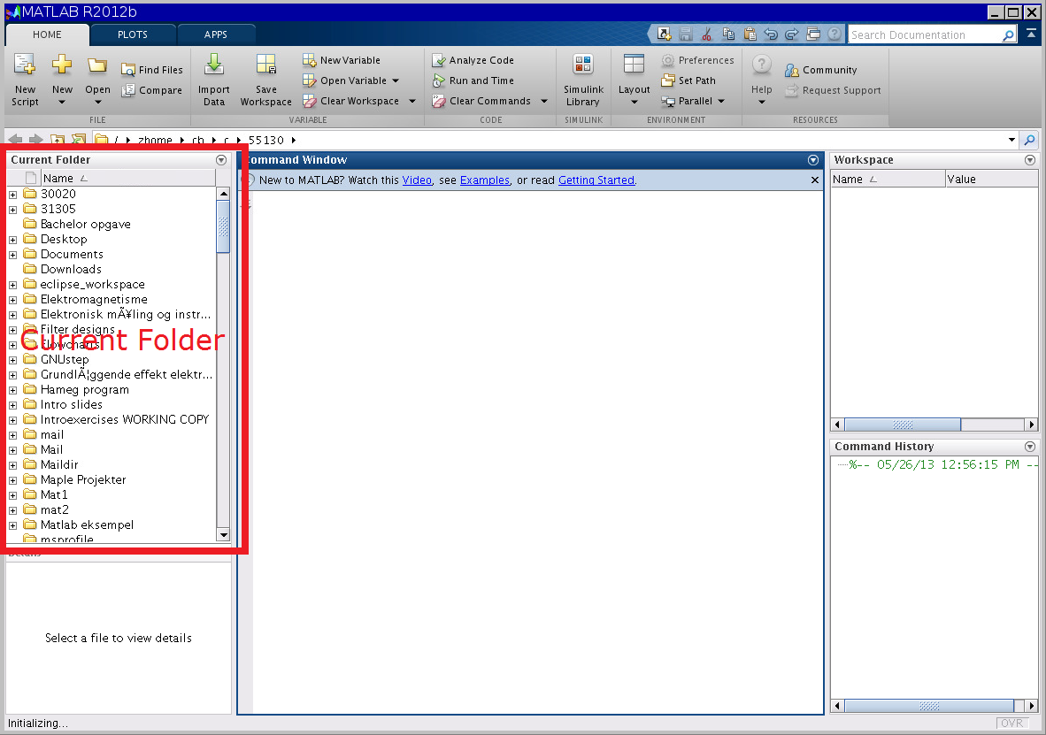 Current Folder Window