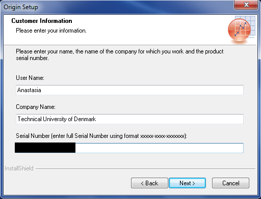 origin install 4
