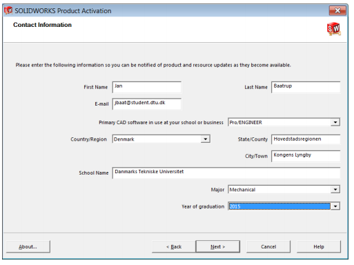 SolidWorks info